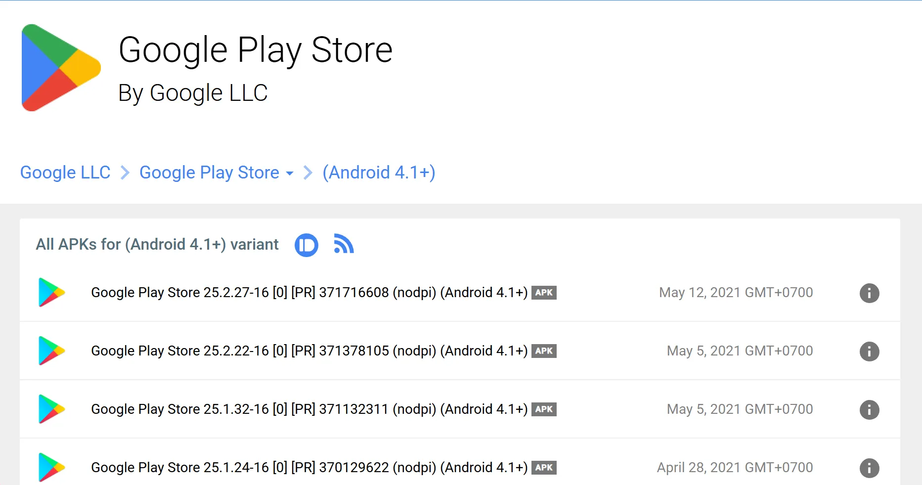 Google Play Store for Android 4.3